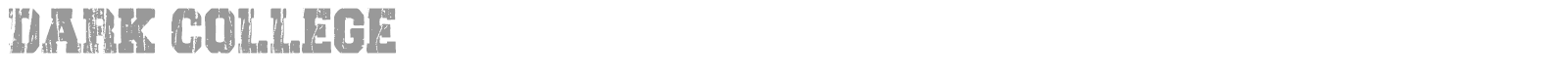 Dark College font preview